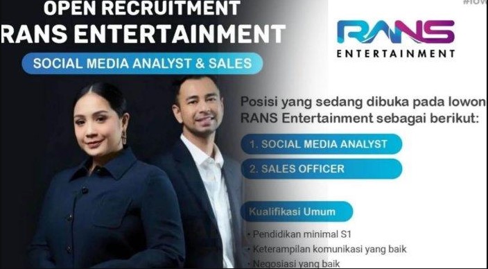 Loker RANS Entertainment Kesempatan Karir yang Tak Terduga di Dunia Hiburan!